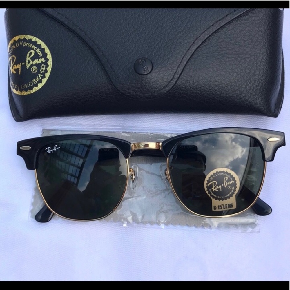Black Frame ClubMaster RayBans 51mm